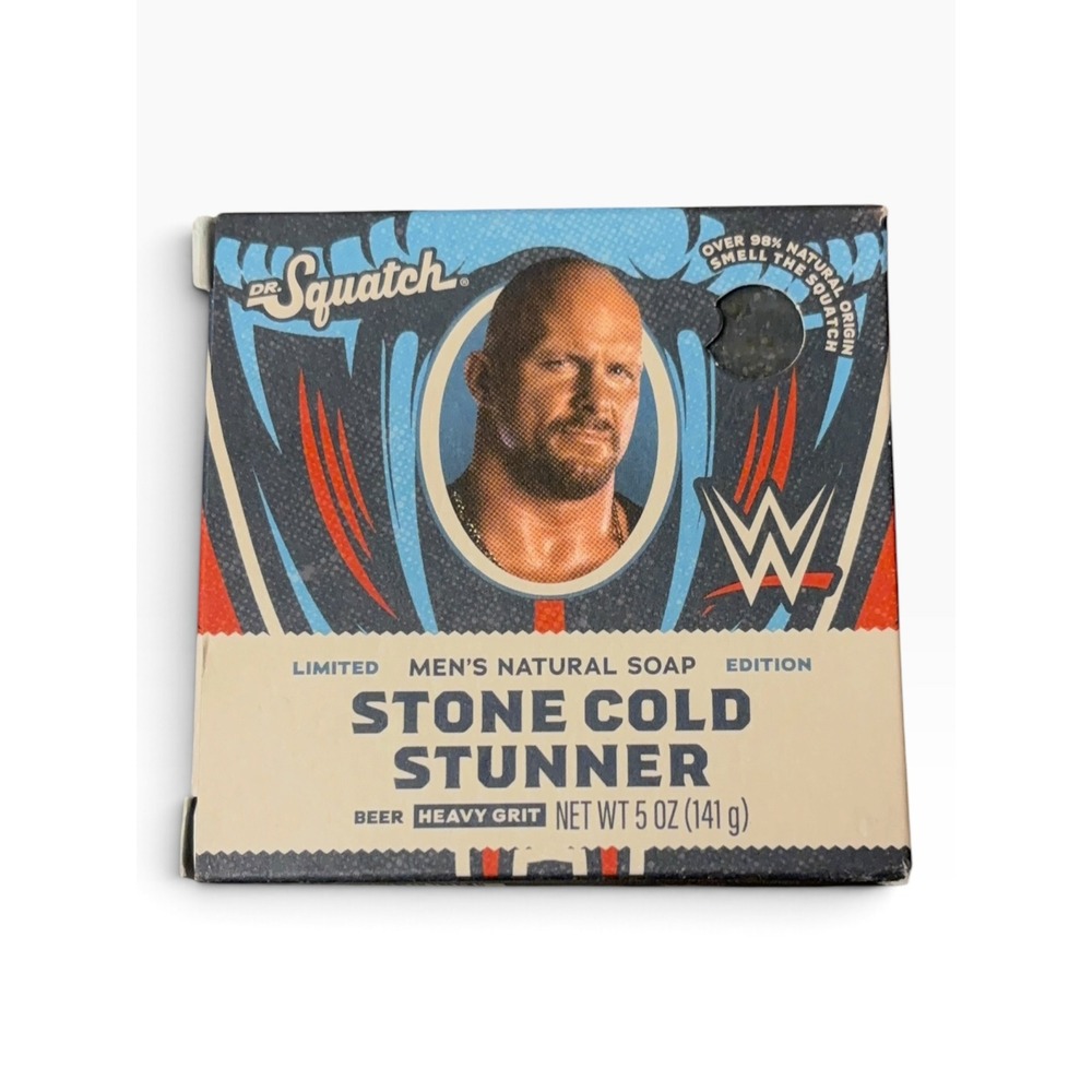 Dr. Squatch WWE Stone Cold Stunner Soap Limited Edition Heavy Grit 5oz Bar